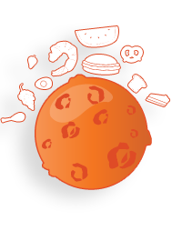 Orange Planet Icon