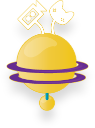 Yellow Planet Icon